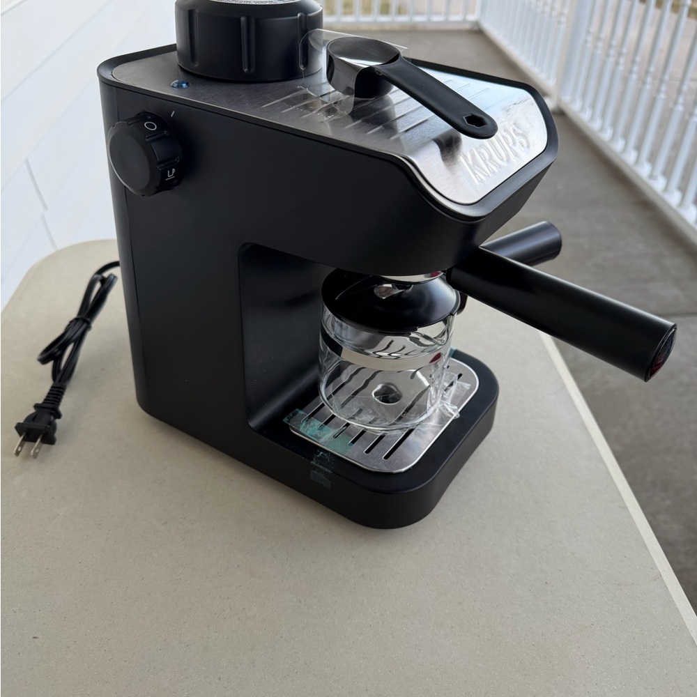 KRUPS XP1020 Steam Espresso Machine – 4 Cup Coffee Maker, New